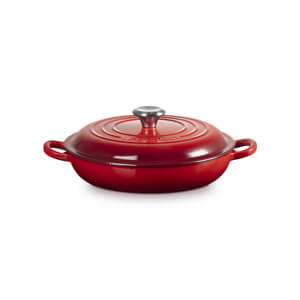 Le Creuset Signature Cerise Shallow Casserole 22cm